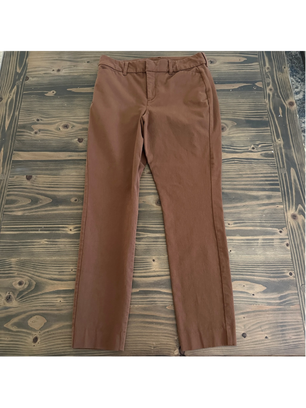 Old Navy Pixie Skinny Pants Brown Size 6 High Rise Secret-Smooth Workwear